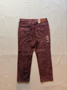 Levis Jeans Mens 36x30 541 Acid Wash Denim Pants Cotton Athletic Taper Fit BNWT